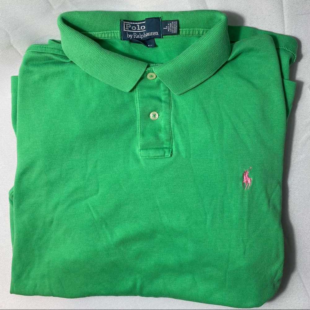 Men’s Ralph Lauren Polo Short Custom Sleeve Shirt - Size Large - Like New